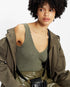 <P>Skinny V Neck Rib Tank</P>